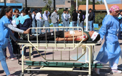 APOYO AL ÁREA DE ENFERMERÍA EN EL 1ER SIMULACRO NACIONAL MULTIPELIGRO